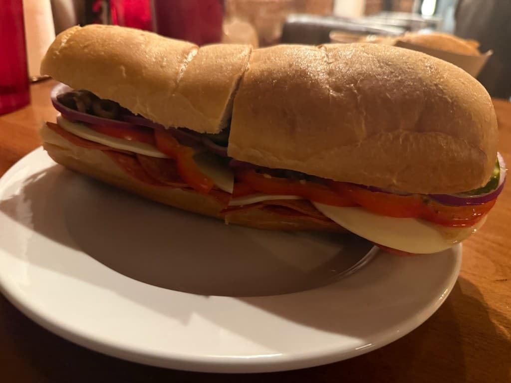 Italian sub catering tray